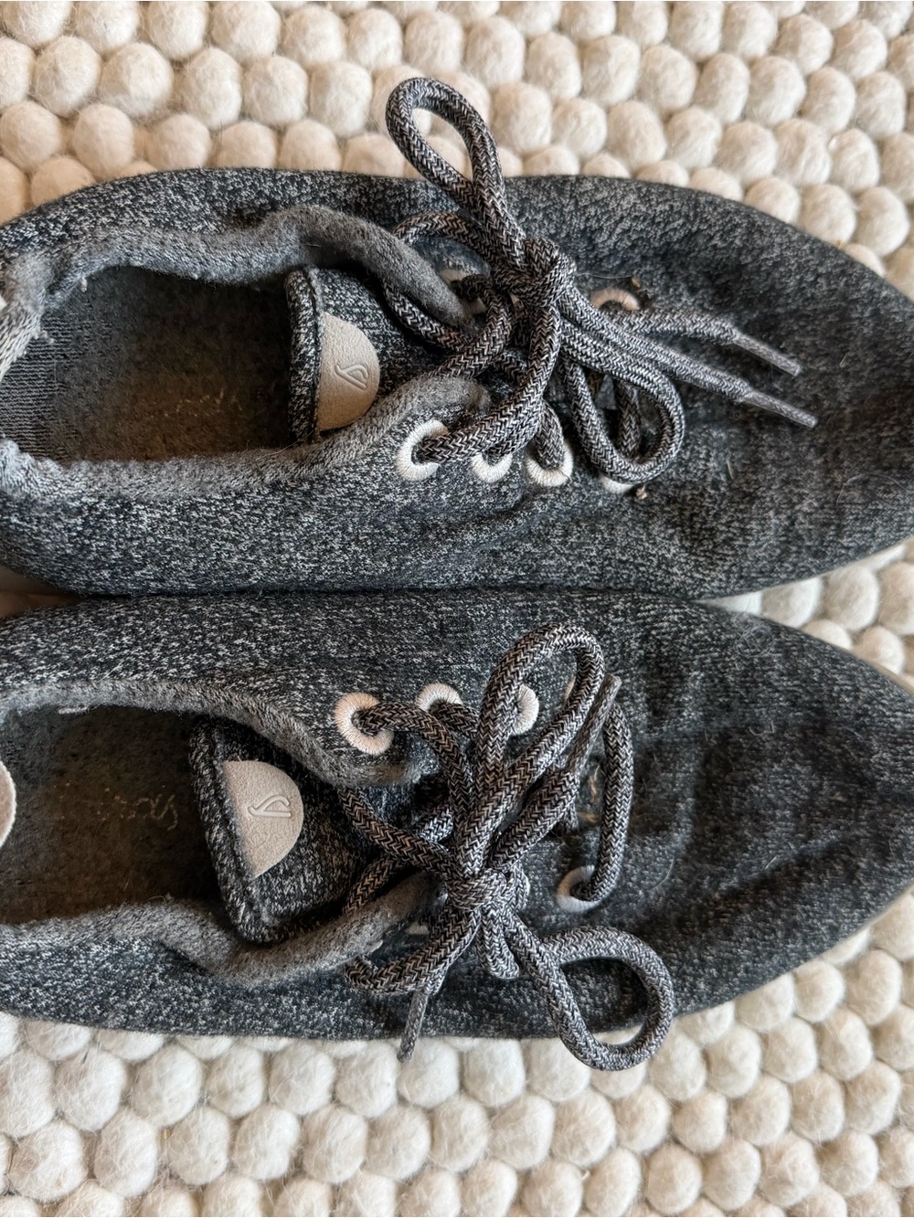 All birds Gray Knit Lace-Up Sneakers